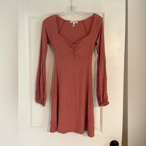 Billabong Pink Long Sleeve Dress